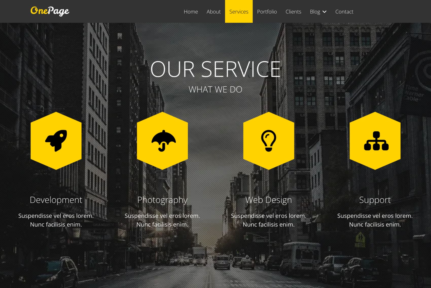 Onepage screenshot 3