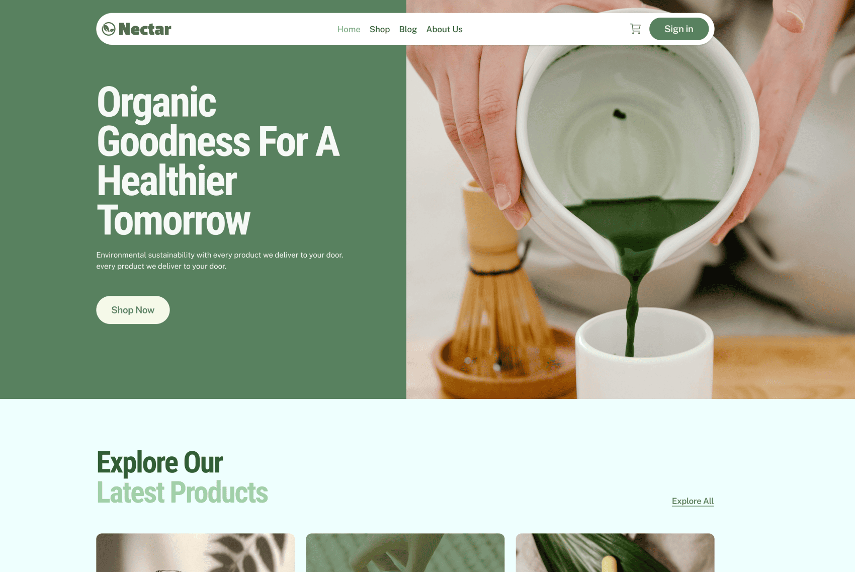 Nectar - Joomla eCommerce Template for Organic Product Businesses
